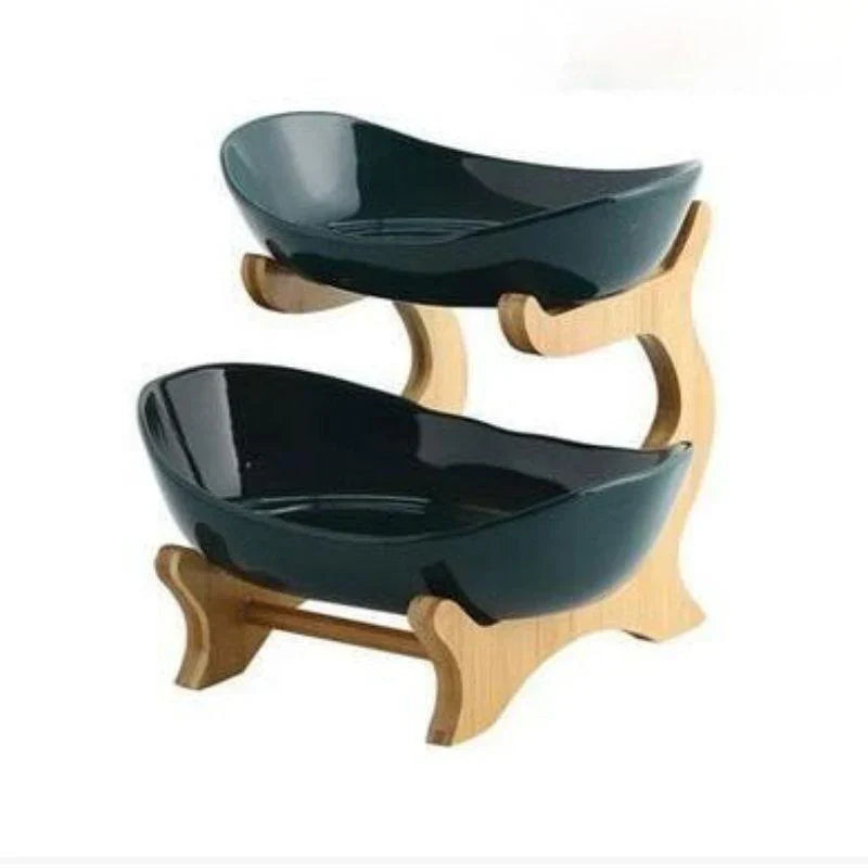 Modern Bamboo Fruit Basket - 2 to 3 Tiers - Stylish and Space-Saving