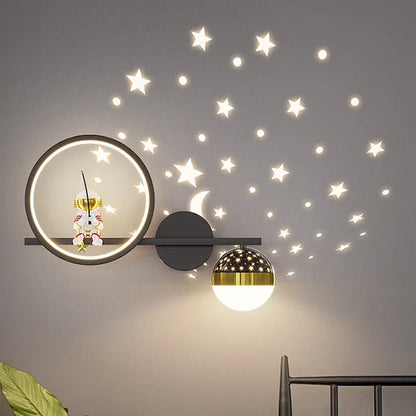Modern Wall Lamp for Children's Room with Star Light