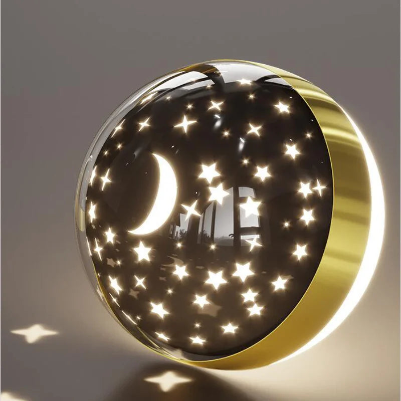 Modern Wall Lamp for Children's Room with Star Light