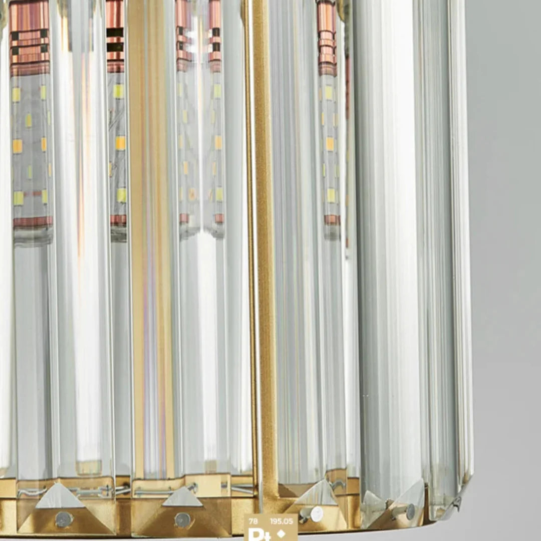 Luxuriöse Kristall-Pendelleuchte für Eleganz in jedem Interieur