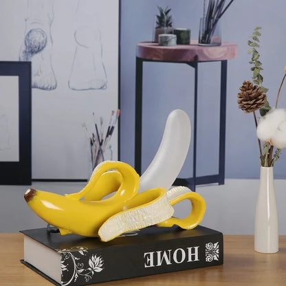 Lampada da tavolo decorativa a forma di banana con luce LED calda per il soggiorno o la camera da letto