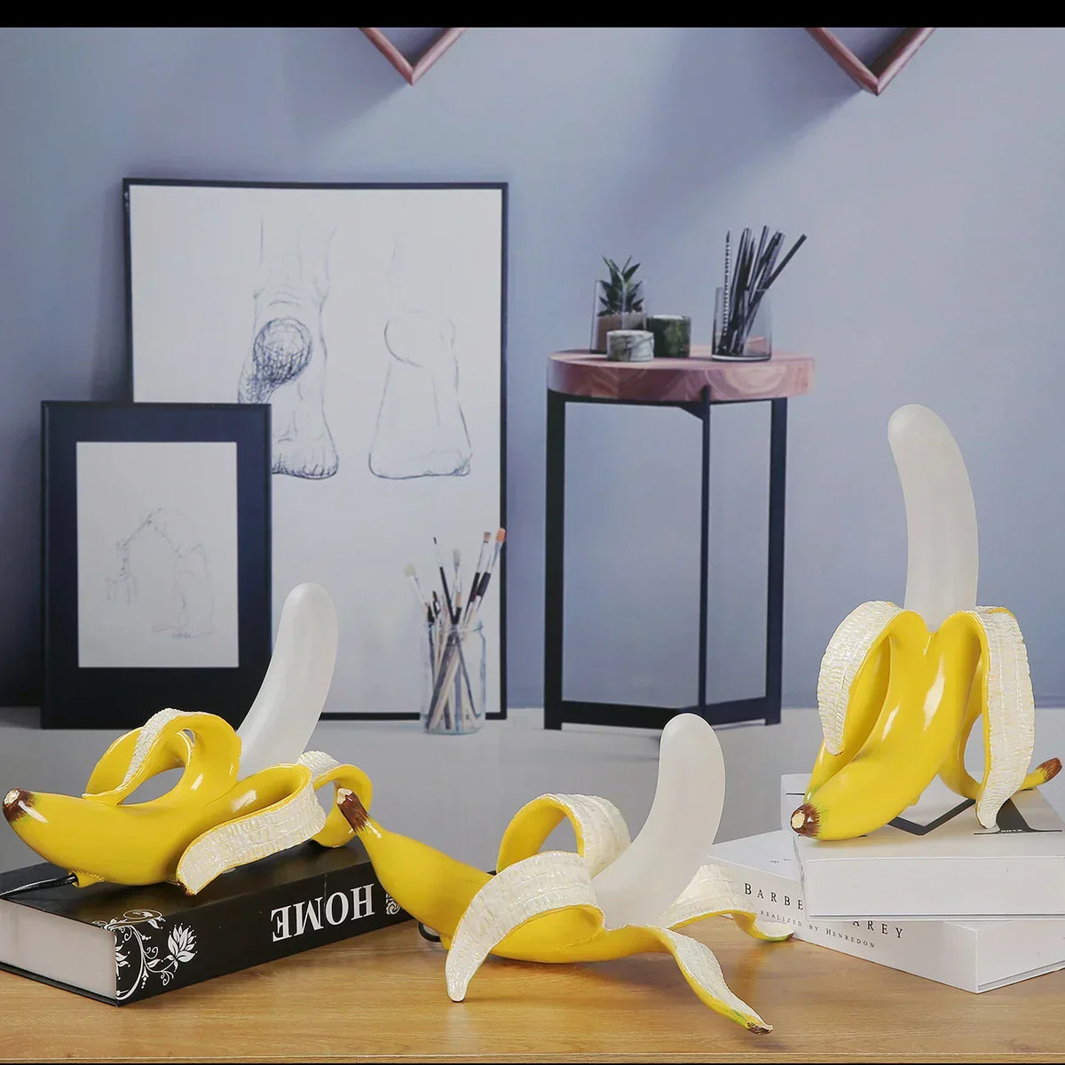 Lampada da tavolo decorativa a forma di banana con luce LED calda per il soggiorno o la camera da letto