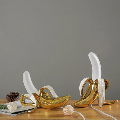 Lampada da tavolo decorativa a forma di banana con luce LED calda per il soggiorno o la camera da letto