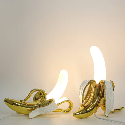 Lampada da tavolo decorativa a forma di banana con luce LED calda per il soggiorno o la camera da letto