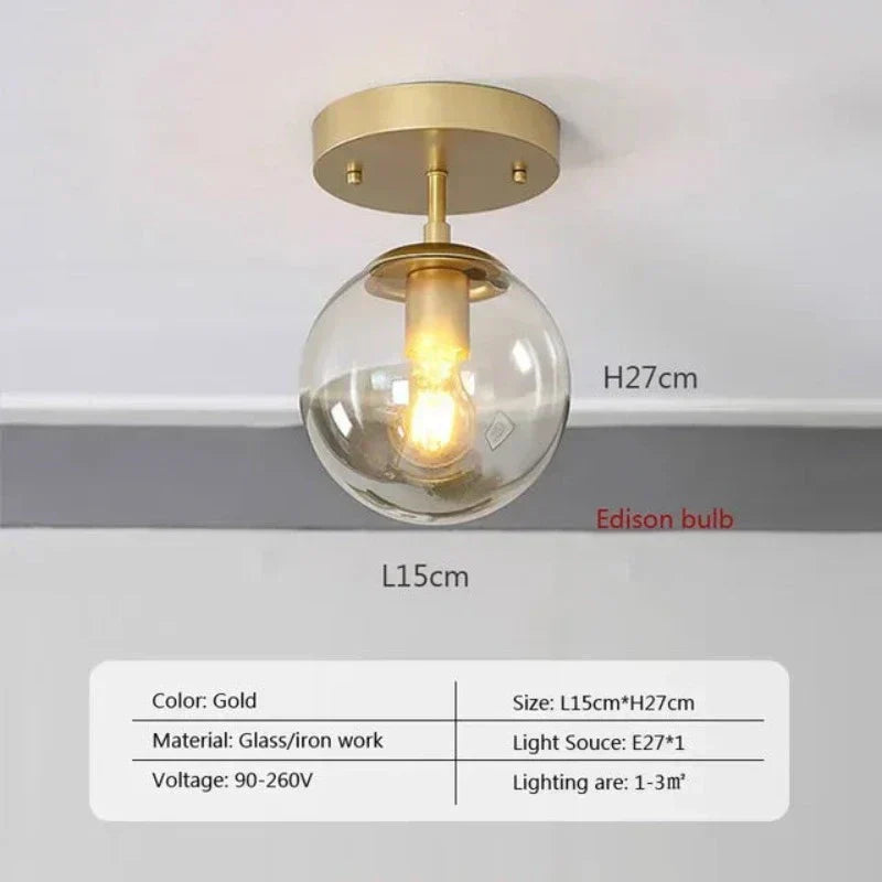 Glass Ceiling Lamp - Modern and Elegant Design