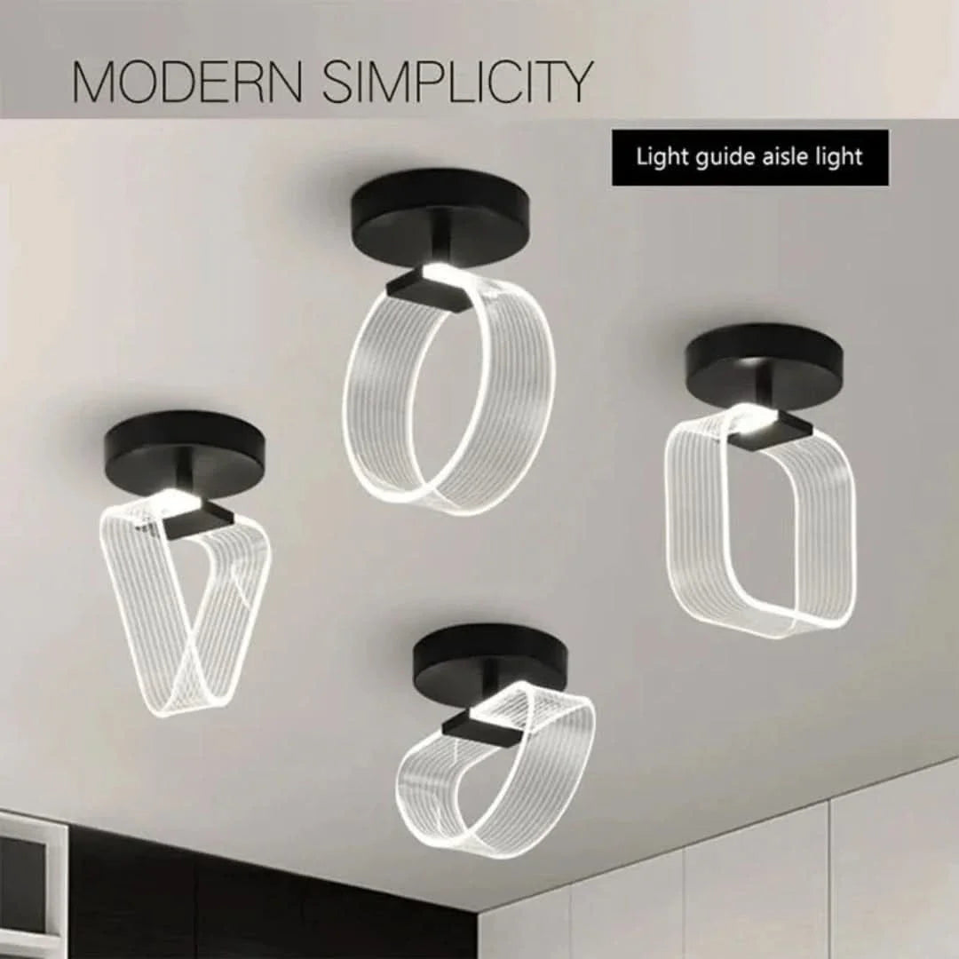 KreativGlow - Lámpara de techo LED delgada