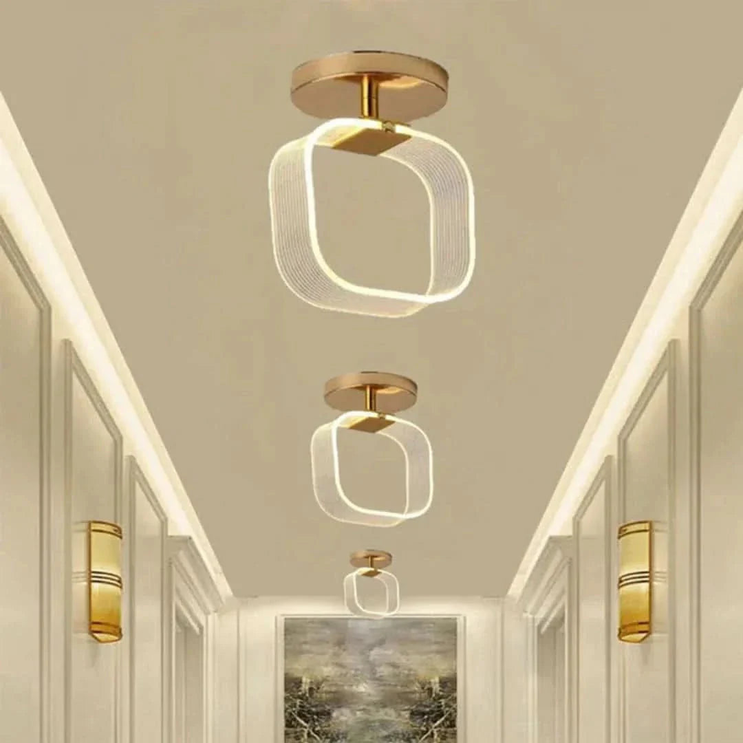 KreativGlow - Lámpara de techo LED delgada