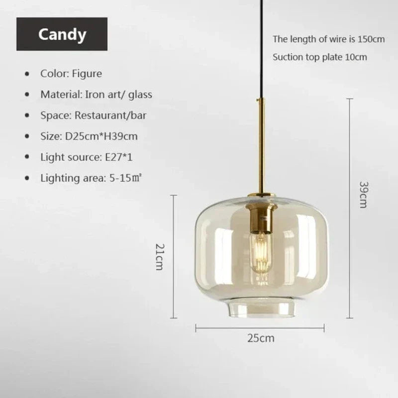 Elegant NordicGlas Pendant Lamp for Modern Interiors