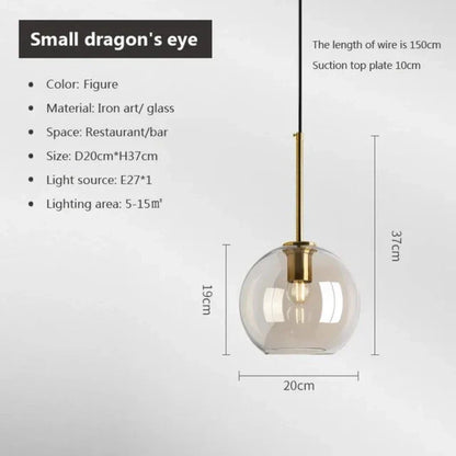 Elegant NordicGlas Pendant Lamp for Modern Interiors
