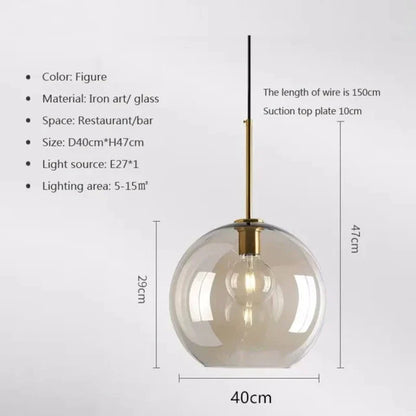 Elegant NordicGlas Pendant Lamp for Modern Interiors