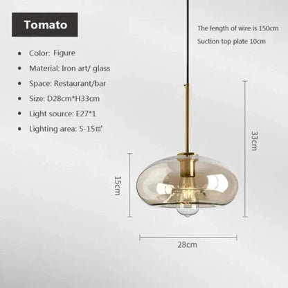 LoftLuxe - Skandináv üveg függőlámpa