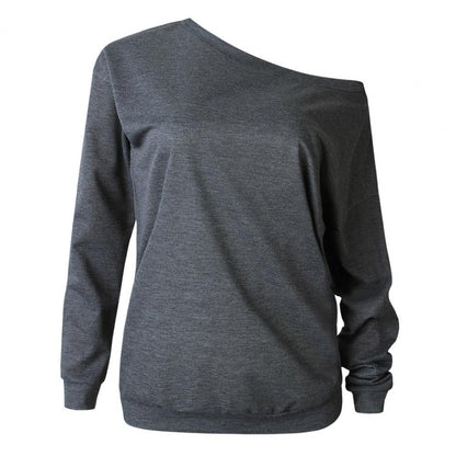 One off-shoulder loose warm women's sweater - Beatrix