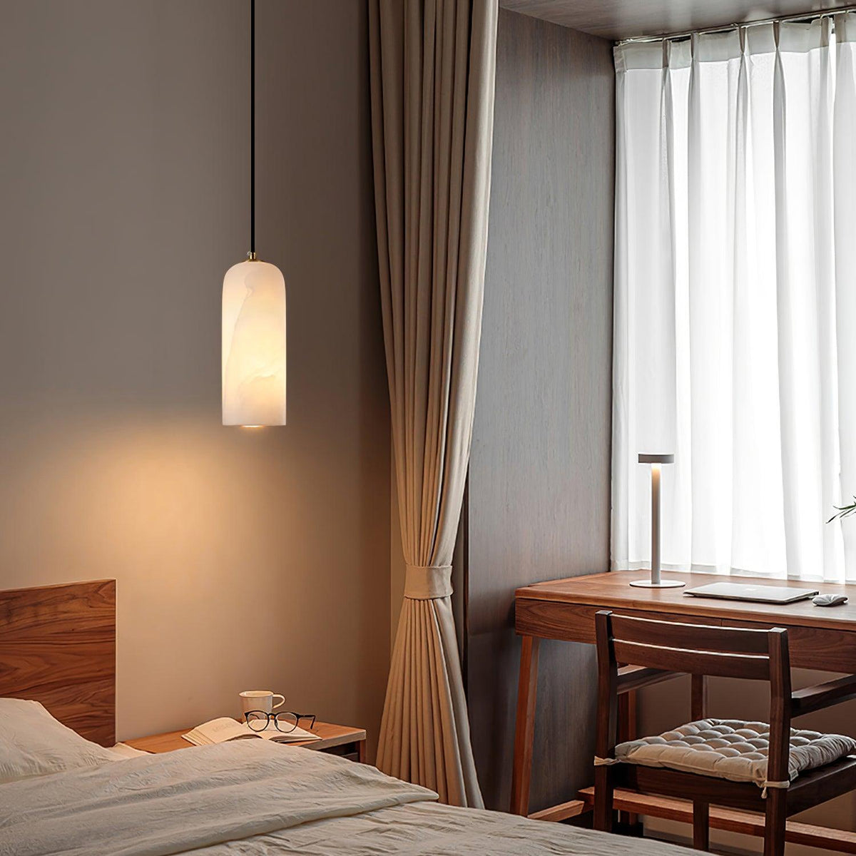 Monty Ceiling Lamp - Luxury Lighting with Alabaster Shade