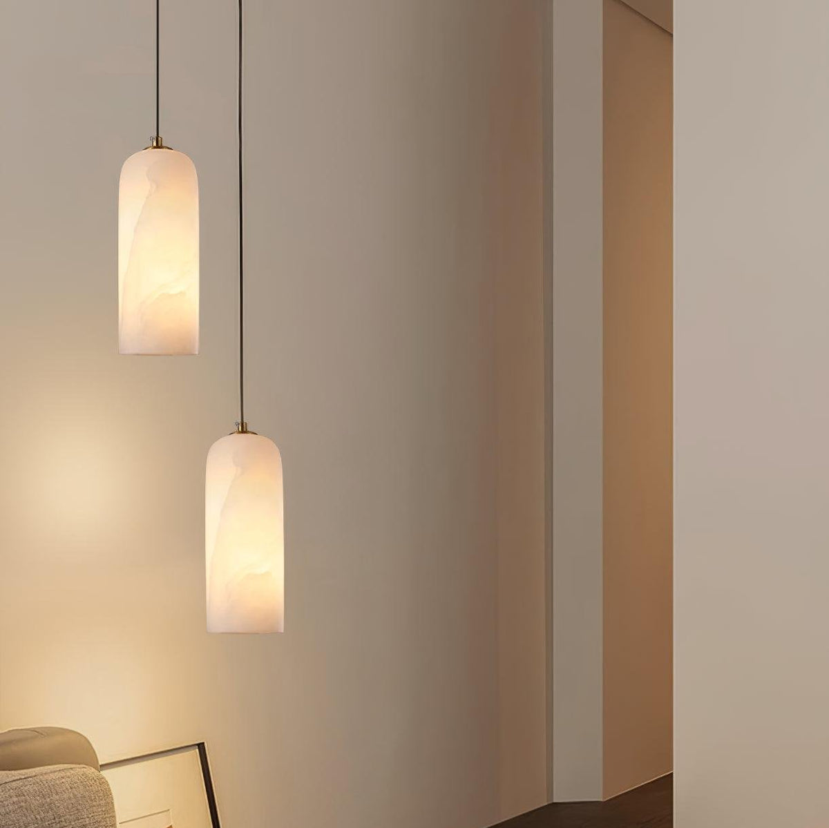Monty Ceiling Lamp - Luxury Lighting with Alabaster Shade