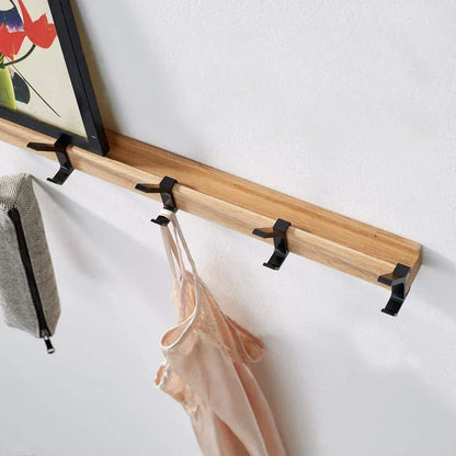 Scandinavische kapstok voor aan de muur met dubbele haken – Stijlvol en functioneel
