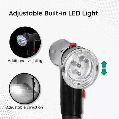 Foldable Walking Stick with LED Light and Non-Slip Foot for Stability