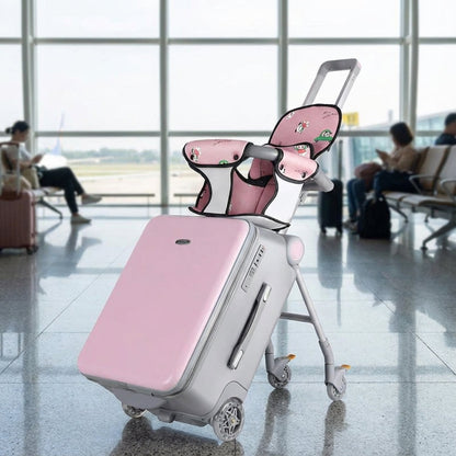 Multifunctional children's suitcase for riding