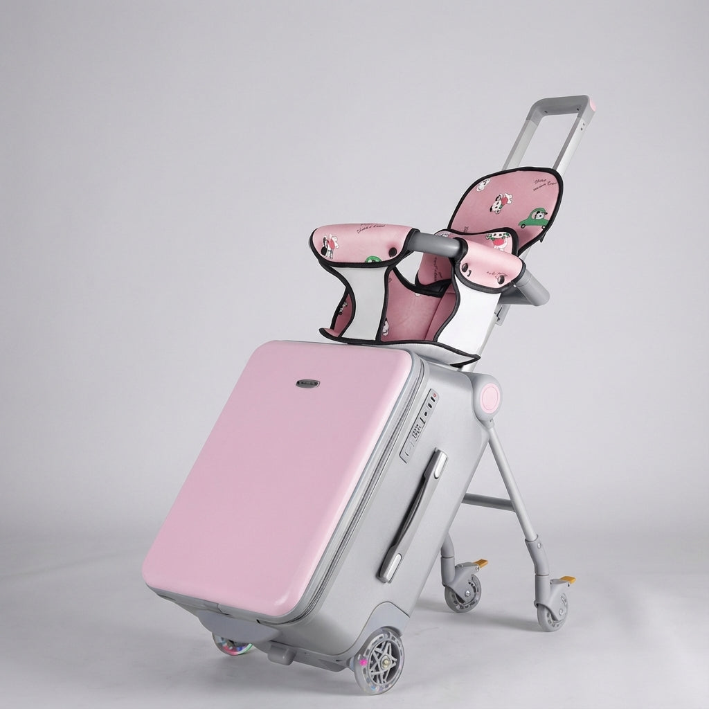 Multifunctional children's suitcase for riding