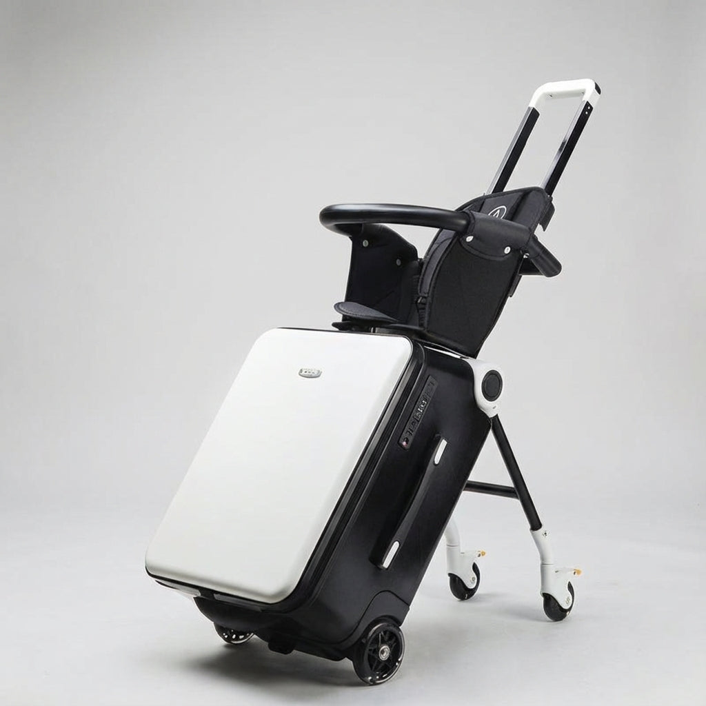 Multifunctional children's suitcase for riding