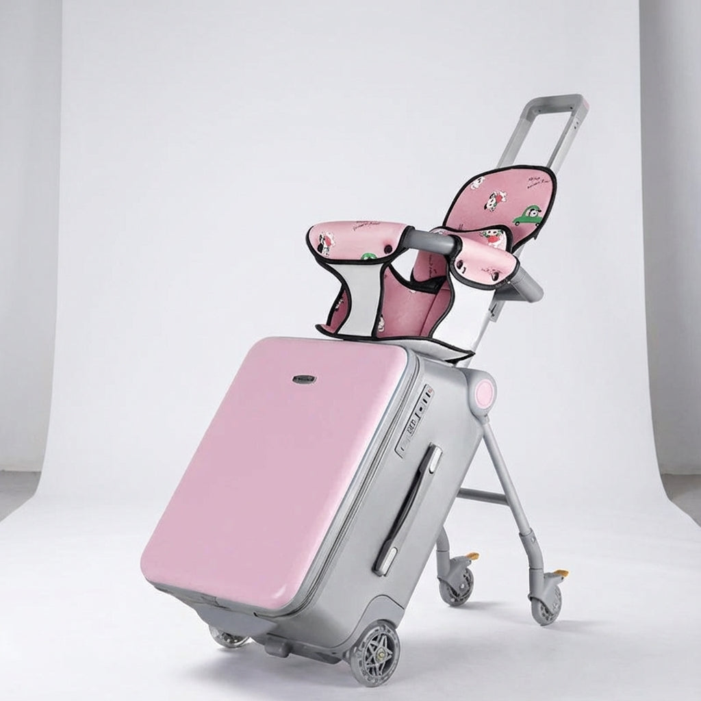 Multifunctional children's suitcase for riding