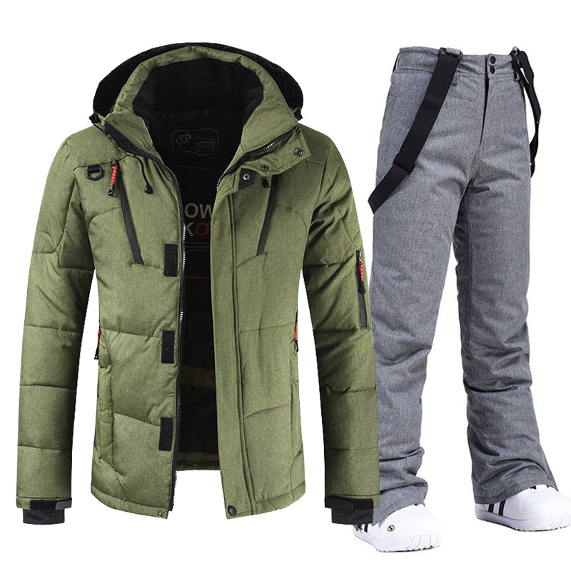 Men's Ski Pack - Weather-Ready Padded Winter Jacket and Trouser Set