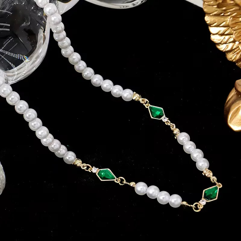 Necklace with Imitation Pearls