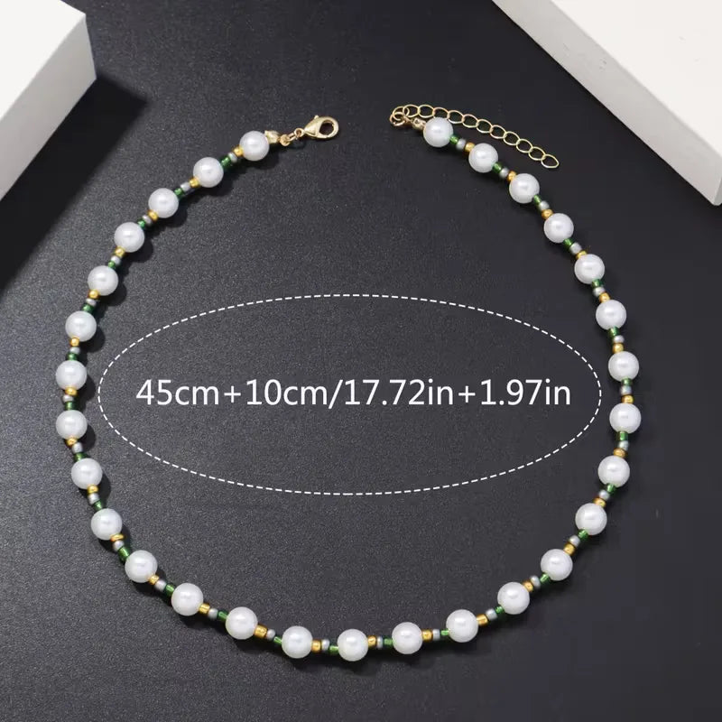 Necklaces with Imitation Pearls