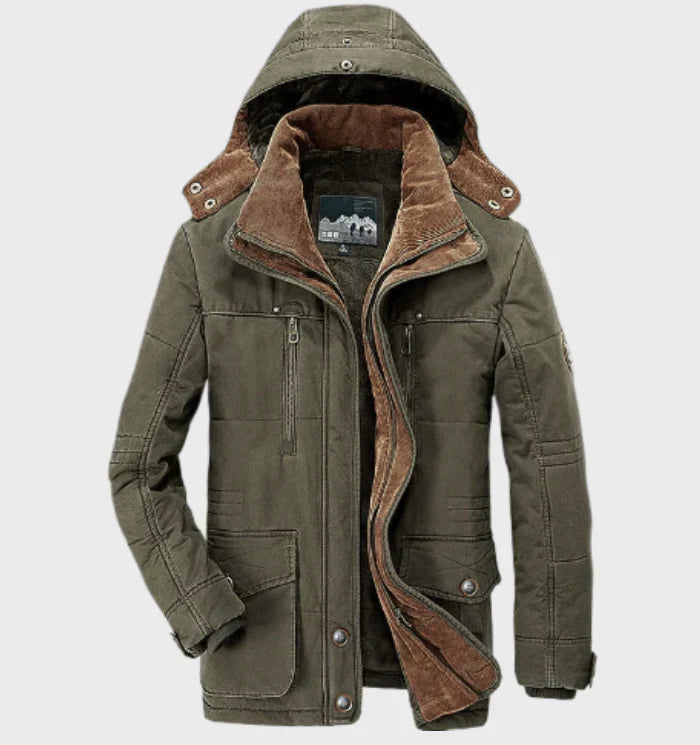 Thick Winter Jacket for Men with Hood - Doug