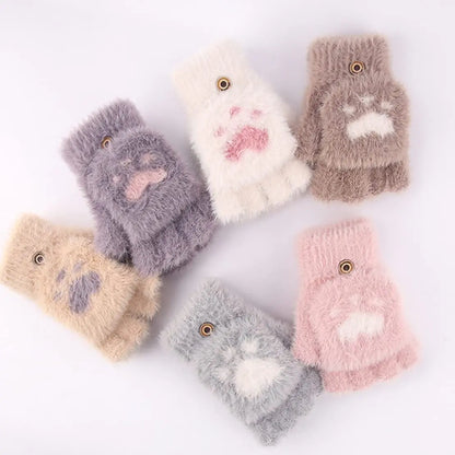 Nina | Cute & Comfortable Minky Mittens