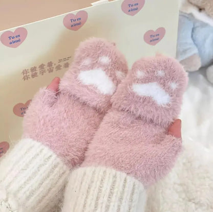 Nina | Cute & Comfortable Minky Mittens