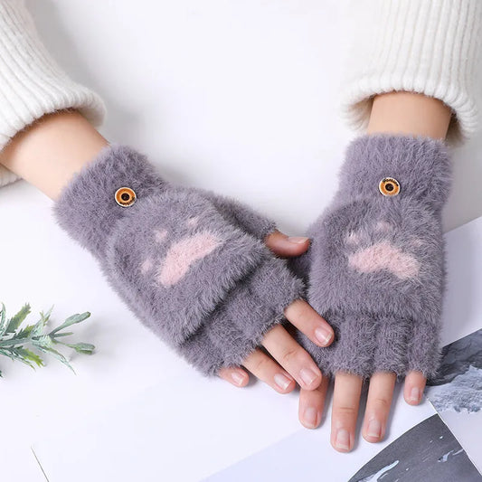 Nina | Cute & Comfortable Minky Mittens