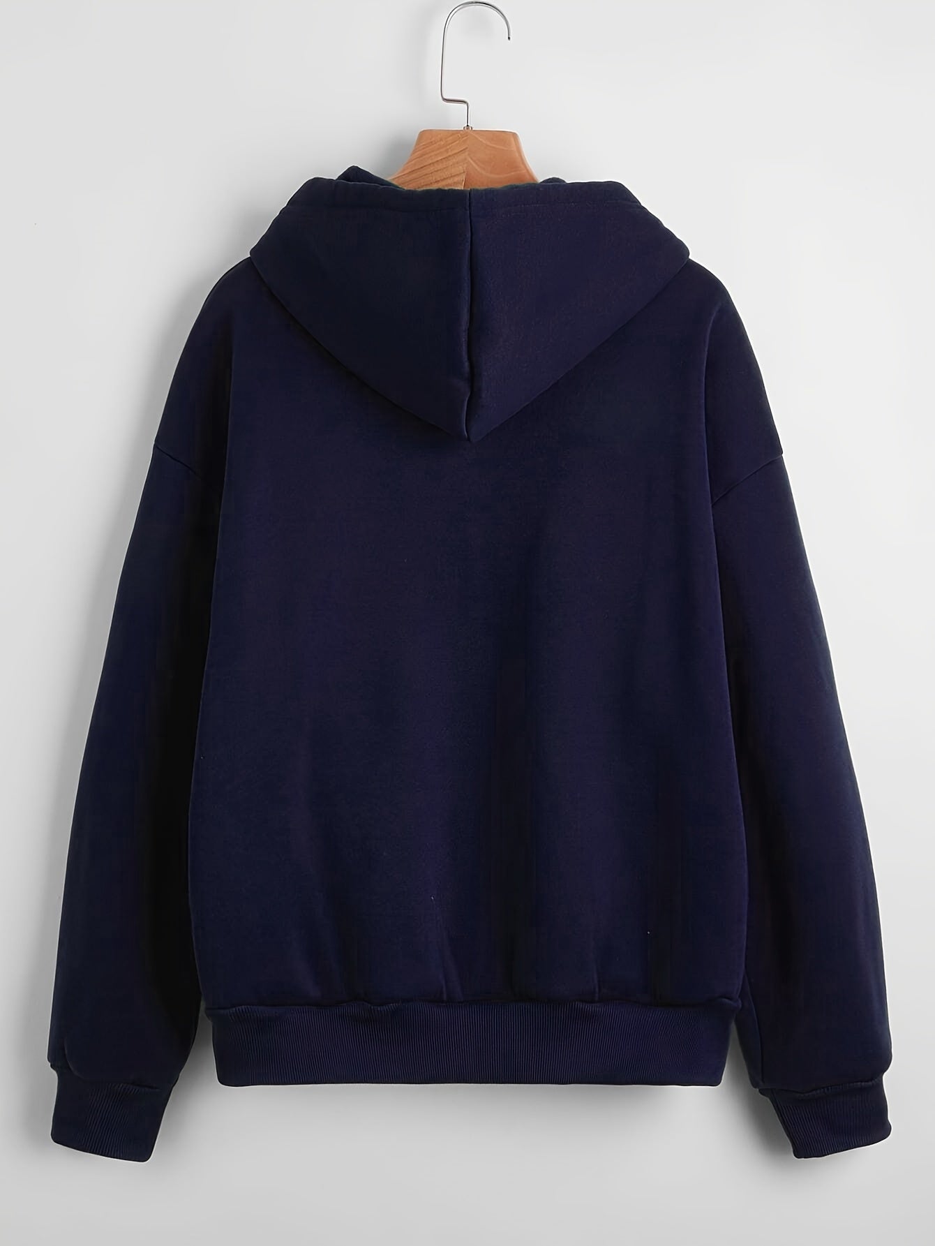 Nina | Plain Colour Hoodie with Drawstring and Thick Zip