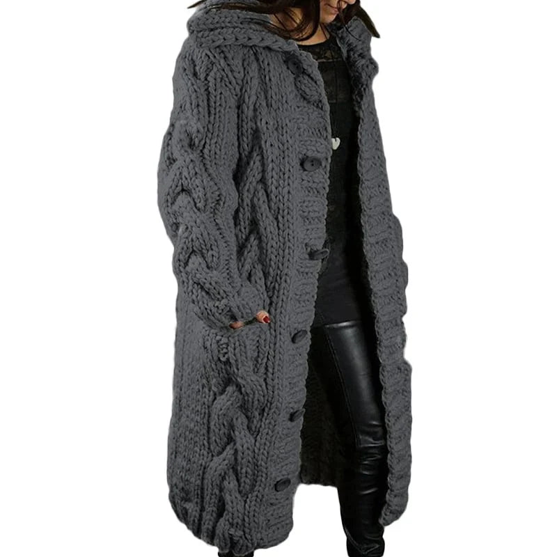 Nina | Stylish Thick Knitted Women's Cardigan