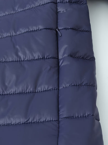 Nina | Warm puffy jacket with zip and faux fur lining