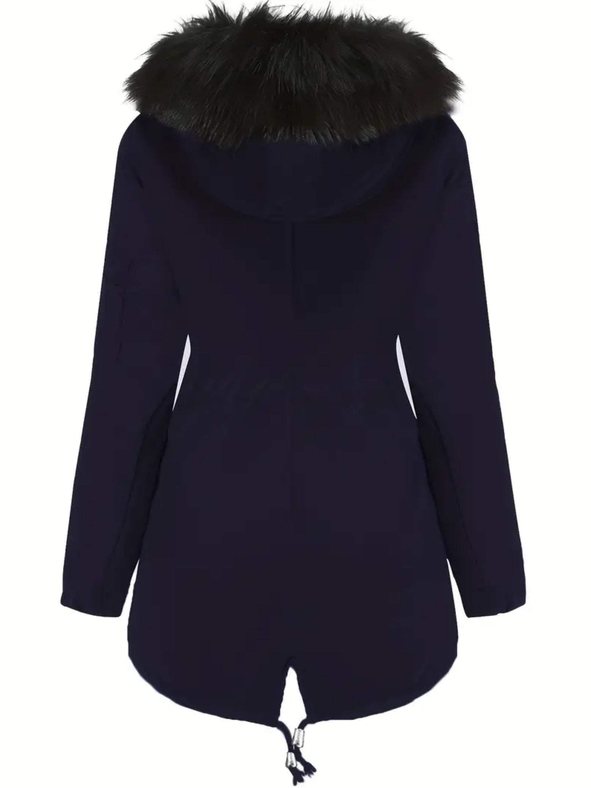 Nina | Zip-up fuzzy hoodie parka jacket