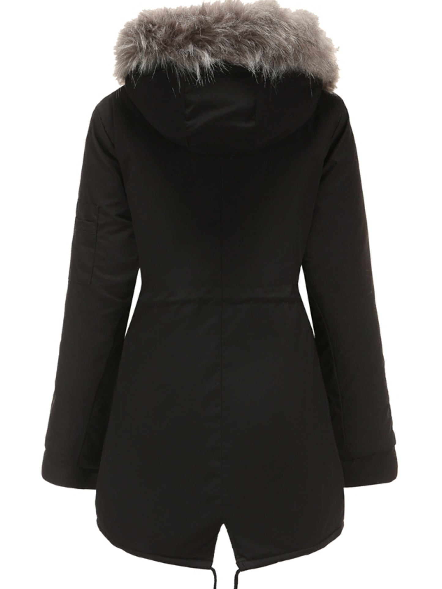 Nina | Zip-up fuzzy hoodie parka jacket