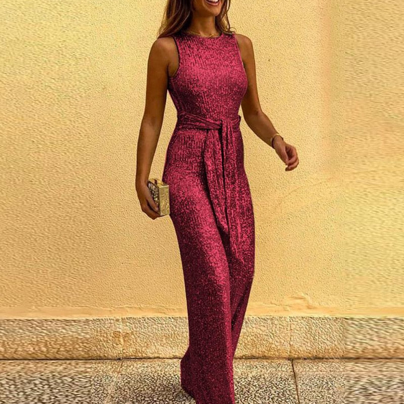 Zebby - Festive Shiny Ladies' Jumpsuit
