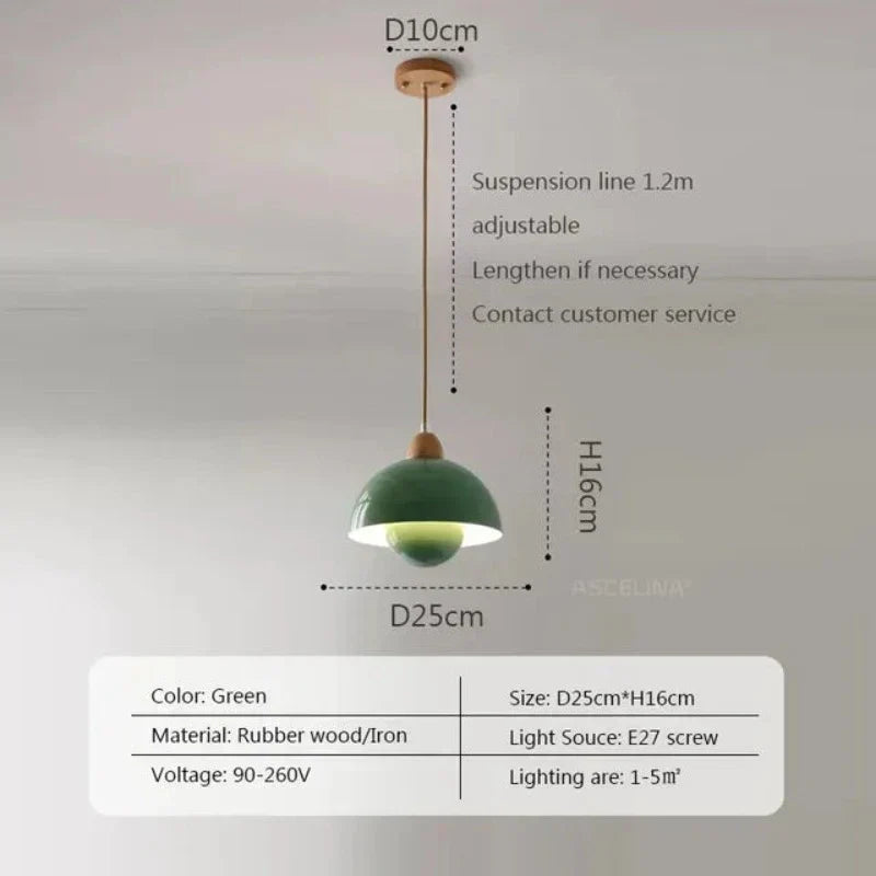 Dřevěná závěsná lampa HoutBries - teplo a styl pro váš domov