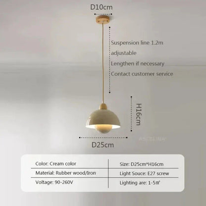 Dřevěná závěsná lampa HoutBries - teplo a styl pro váš domov