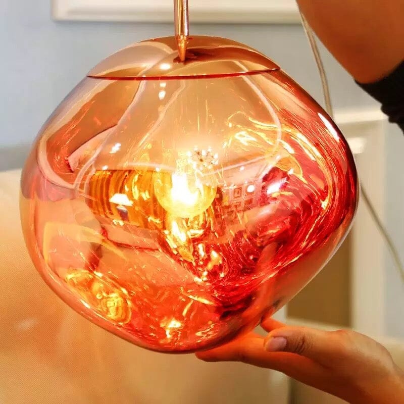 Elegante lampada a sospensione Luna in resina - design moderno