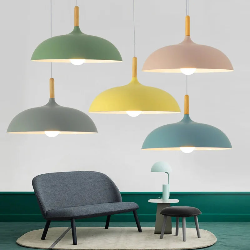 NordicLight Scandinavian Ceiling Lamp in Oak