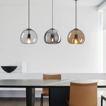 Lámpara colgante moderna de vidrio para una iluminación ambiental