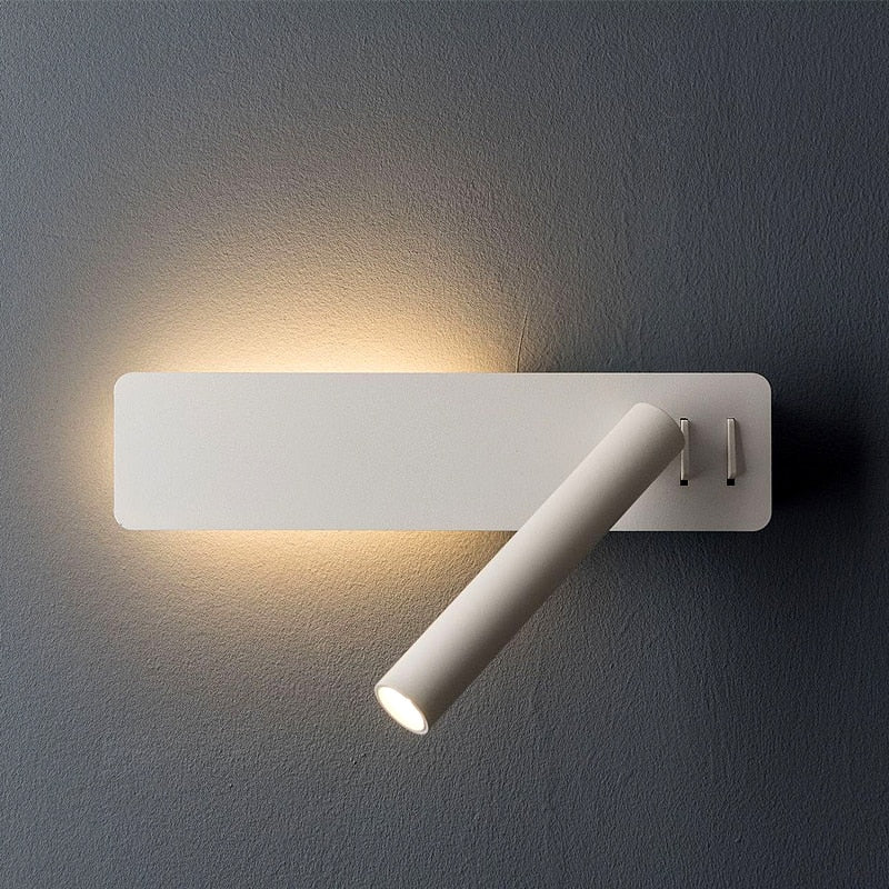 Lampada da lettura LED da parete regolabile – luce mirata accanto al letto