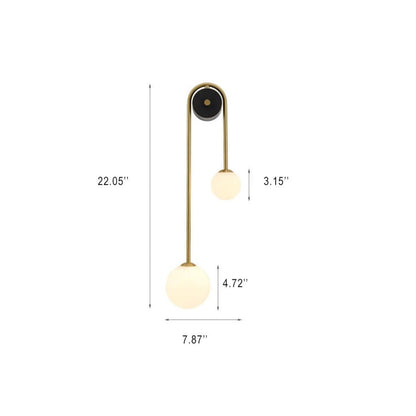 GlowGlass - Stylish Glass Wall Lamp with 2 Lights