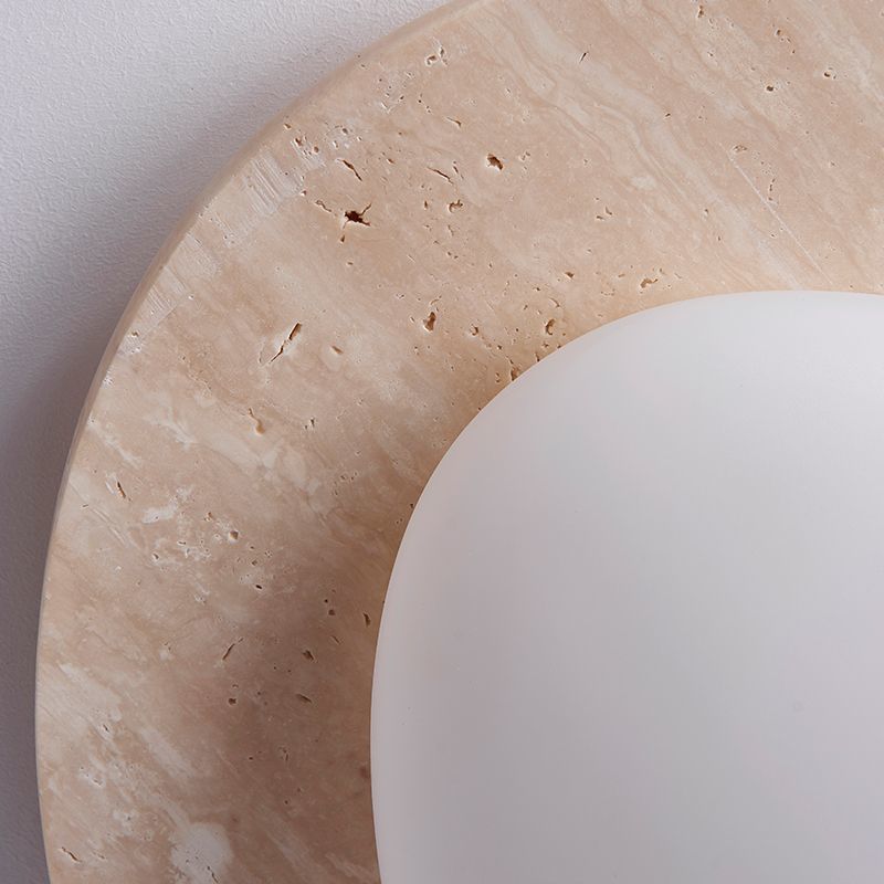 Nordic Ceiling Lamp in Cream Travertine