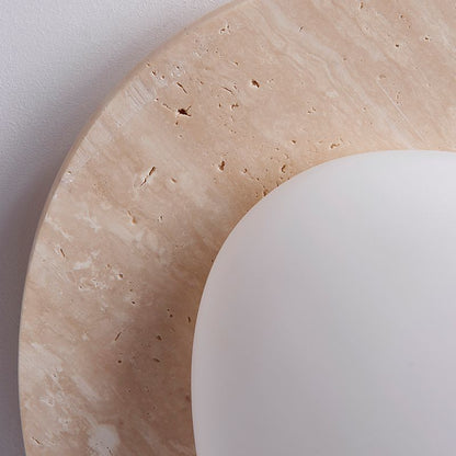 Nordic Ceiling Lamp in Cream Travertine
