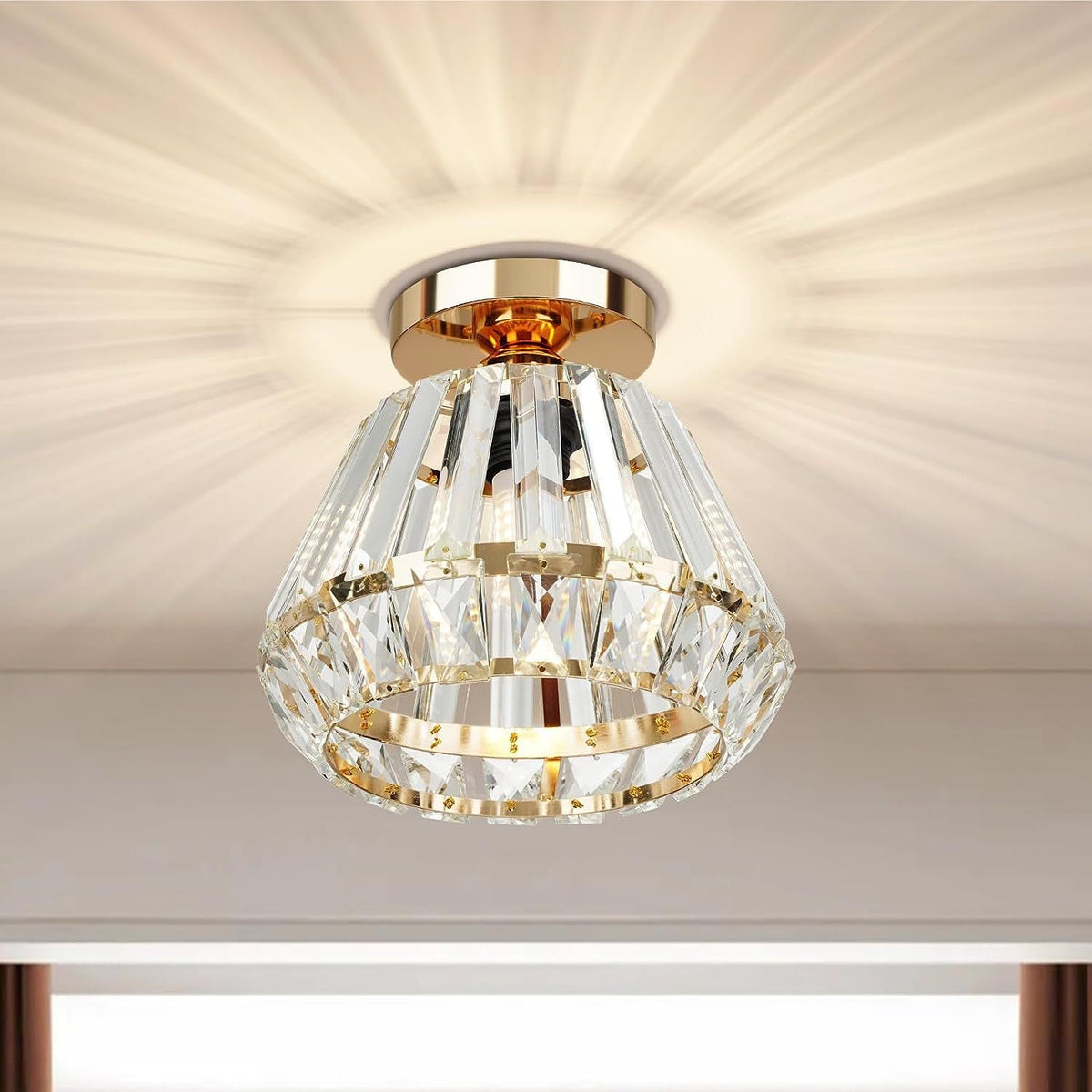 Plafón de cristal de lujo de diseño nórdico