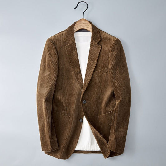 Chaqueta estructurada de pana en estilo casual elegante