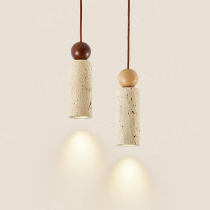 Modern Travertine Pendant Light in Japanese Style – Elegance and Tranquillity