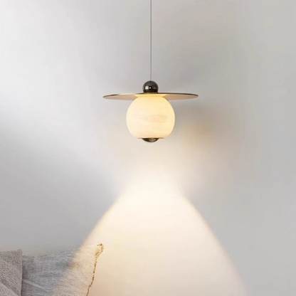 Alumiininen LED-riippuvalaisin marmorikuviolla
